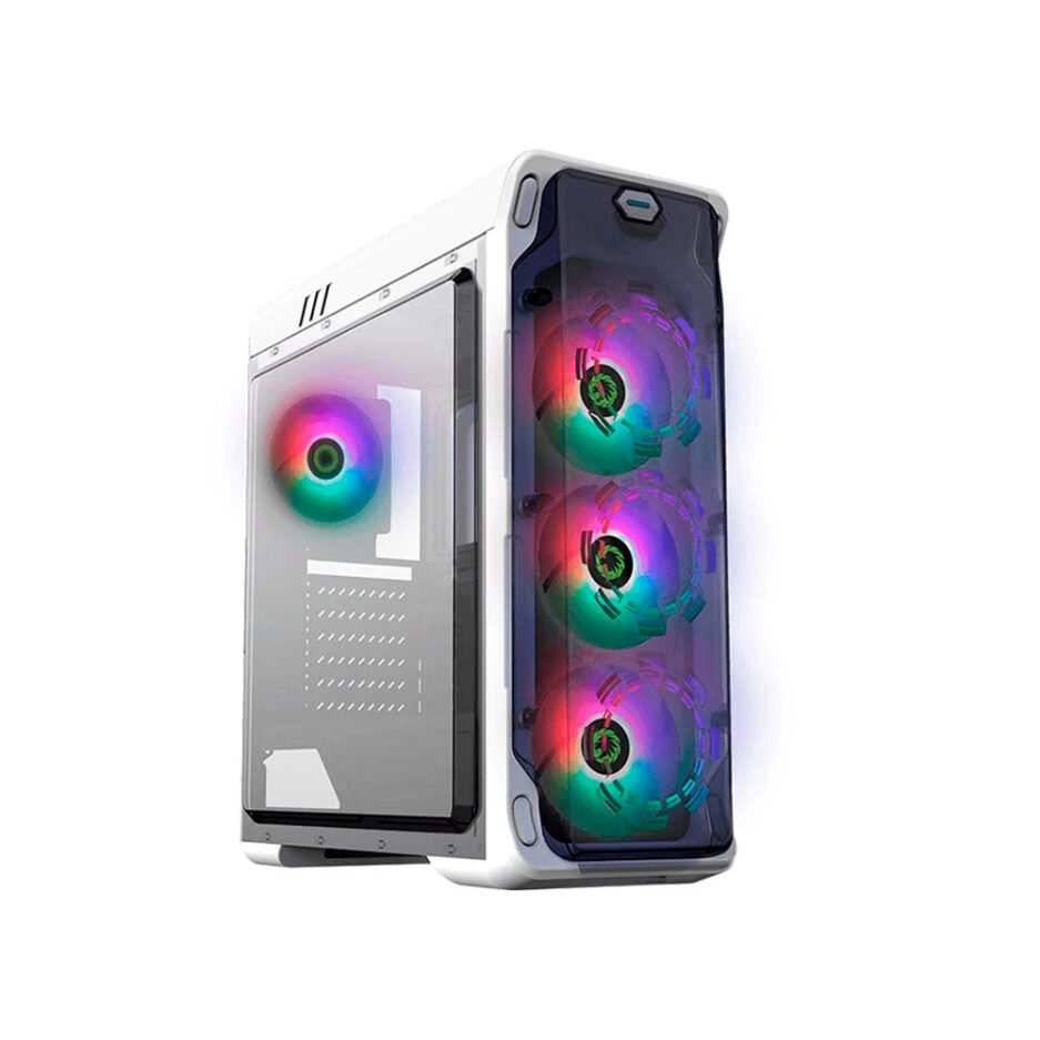 Case Gamemax Starlight Tapa Acrílica Blanco