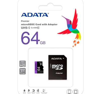 Micro SD ADATA Premier 64GB Class 10