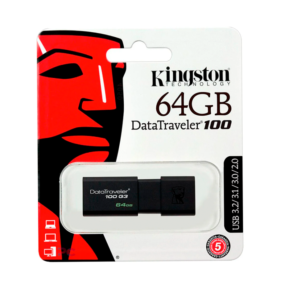 Pendrive Kingston DT100 G3 64GB USB 3.2