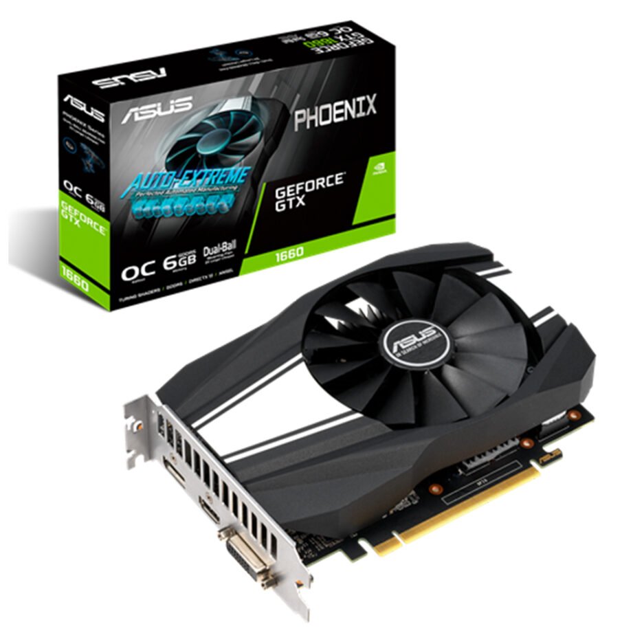 Tarjeta de Video Asus Phoenix GeForce GTX-1660 OC Edition 6GB GDDR5