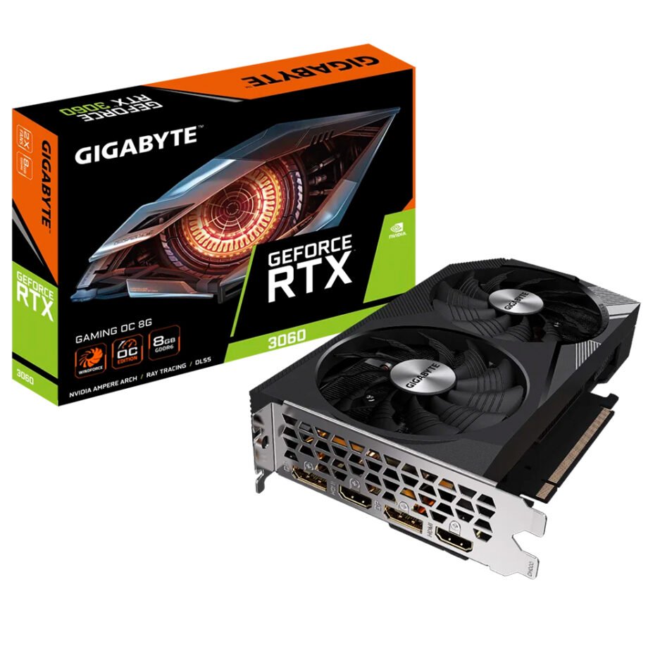 Tarjeta de Video Gigabyte RTX 3060 8GB OC GDDR6 2Fan