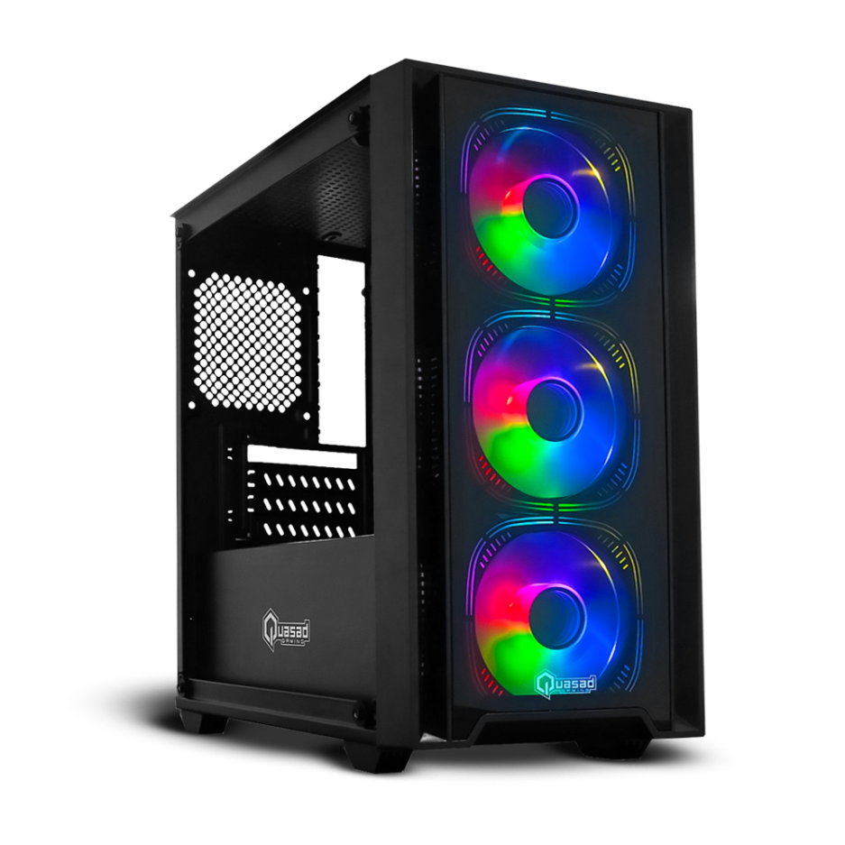 CASE QUASAD MICRO ATX QG-906 COLOR BLACK