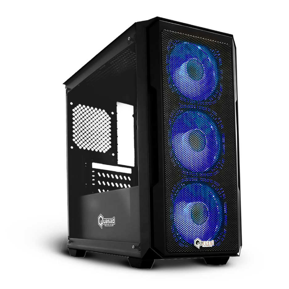 CASE QUASAD MICRO ATX QG-907 COLOR BLACK