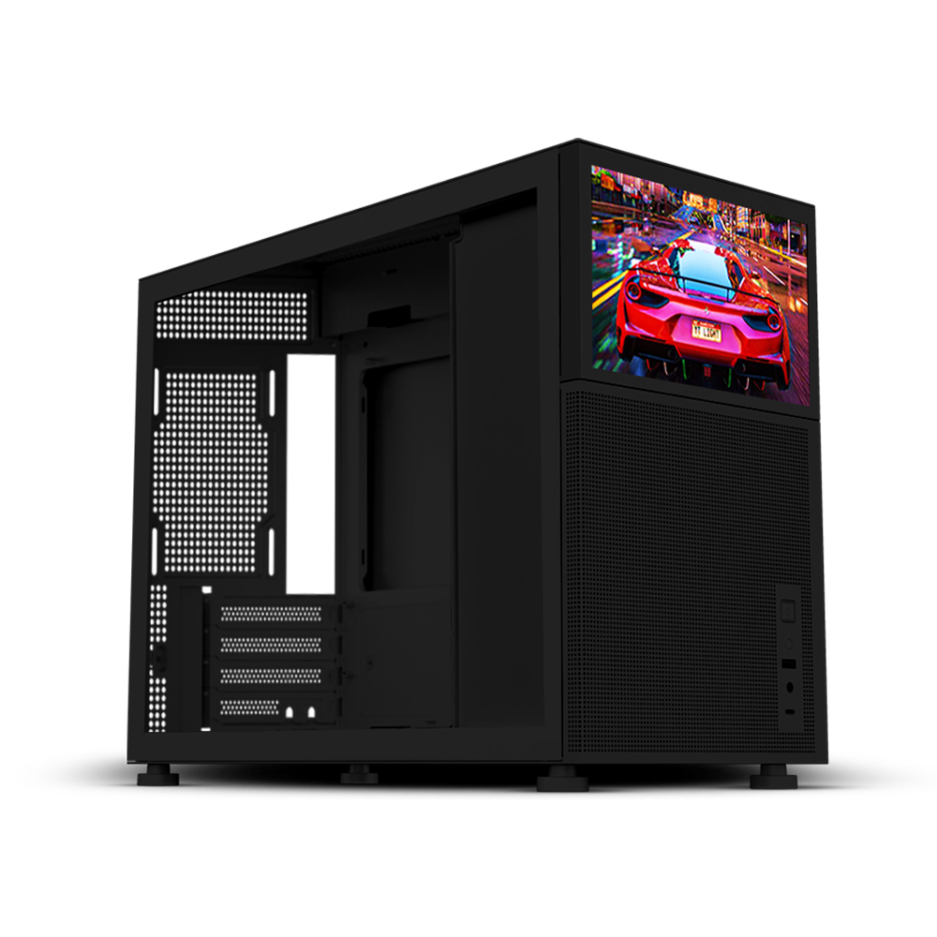 CASE ARMAGGEDDON TESSARAXX COREVISION MICRO ATX LCD FRONTAL COLOR BLACK