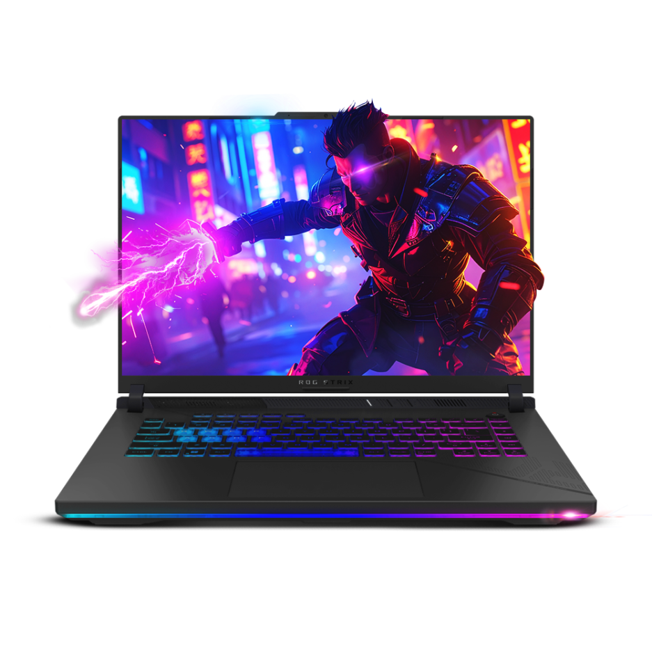 Laptop Asus Rog Strix G16 G614JU-ES94 | CORE i9 13va Generación-13980HX | Pantalla 16" QHD de 240Hz | RAM 16GB DDR5 | SSD Nvme 1TB | RTX-4050 6GB GDDR6 | Teclado RGB | COLOR BLACK