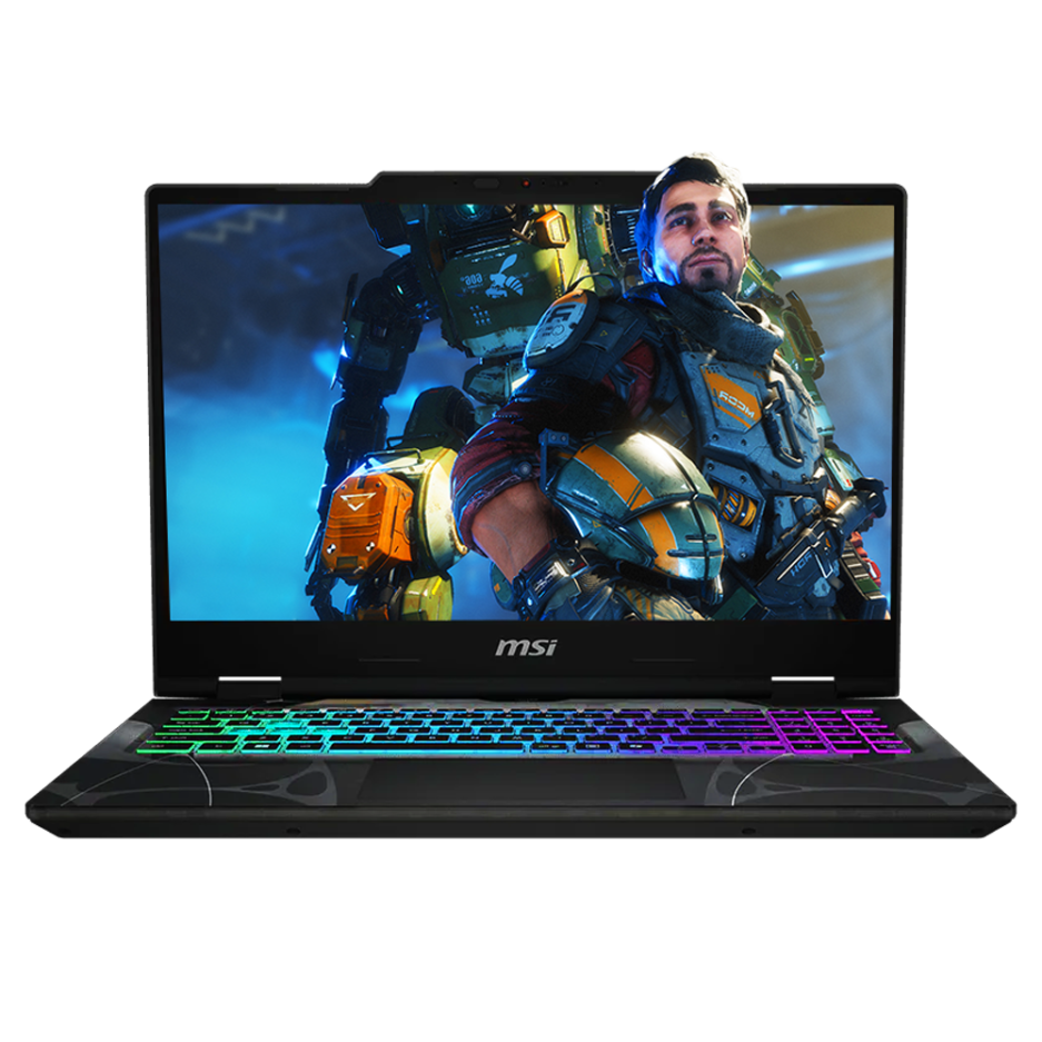 Laptop MSI Cyborg 15-B2RWEKG | CORE i7 240H | Pantalla 15.6" FHD de 144Hz | RAM 16GB DDR5 | SSD Nvme 512GB | RTX-5050 GDDR7 8GB | Teclado RGB | COLOR BLACK