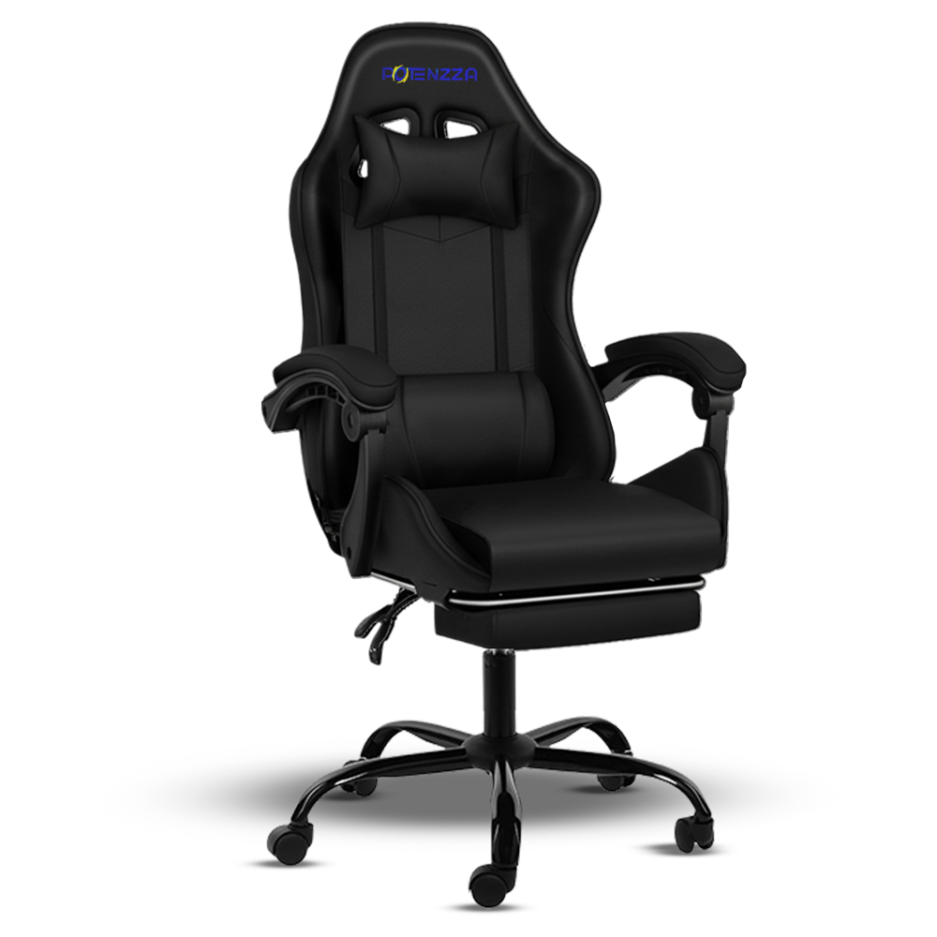 Silla Gamer Potenzza FH0037-PRO(Con Reposa Pies) Color Black