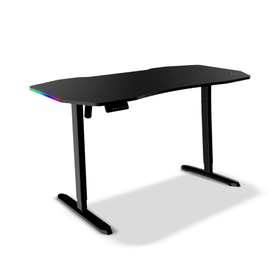 Mesa Gamer Hidráulica-Regulable Potenzza SJZ01 22R DJ01 |Luces RGB