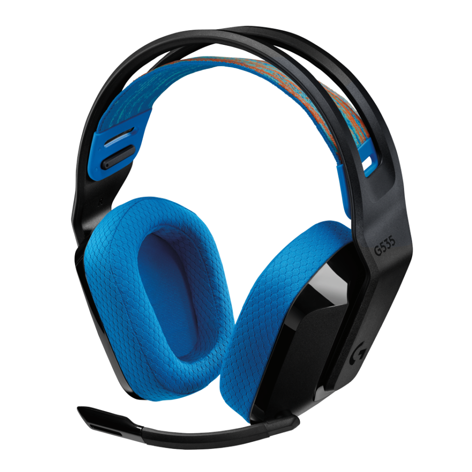 Audífonos Logitech G535 Wireless Black-blue