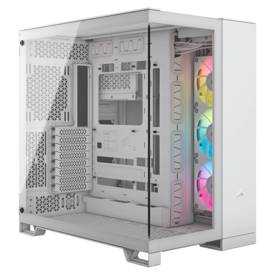 CASE CORSAIR ICUE LINK 6500X ATX RGB DOS CAMARAS INCLUYE CONTROLADOR ICUE COLOR WHITE