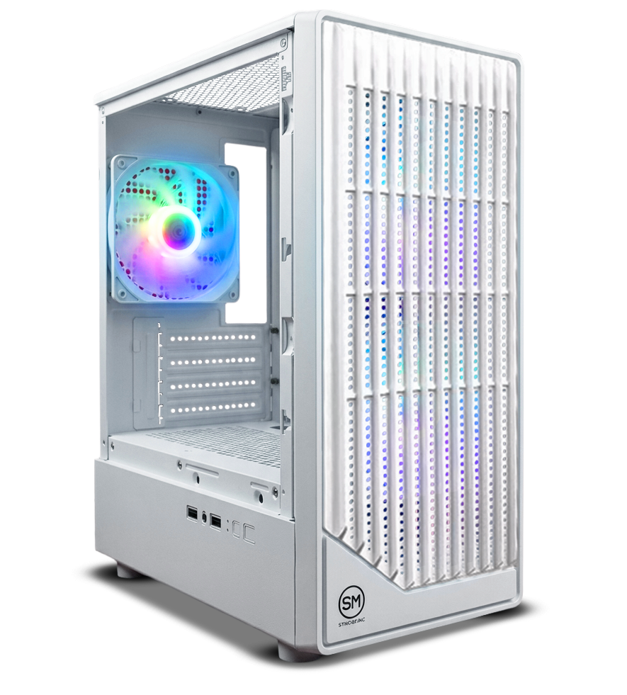 CASE SPEEDMIND SMGSM12W MICRO ATX COLOR WHITE (SKU: 3832634122387)