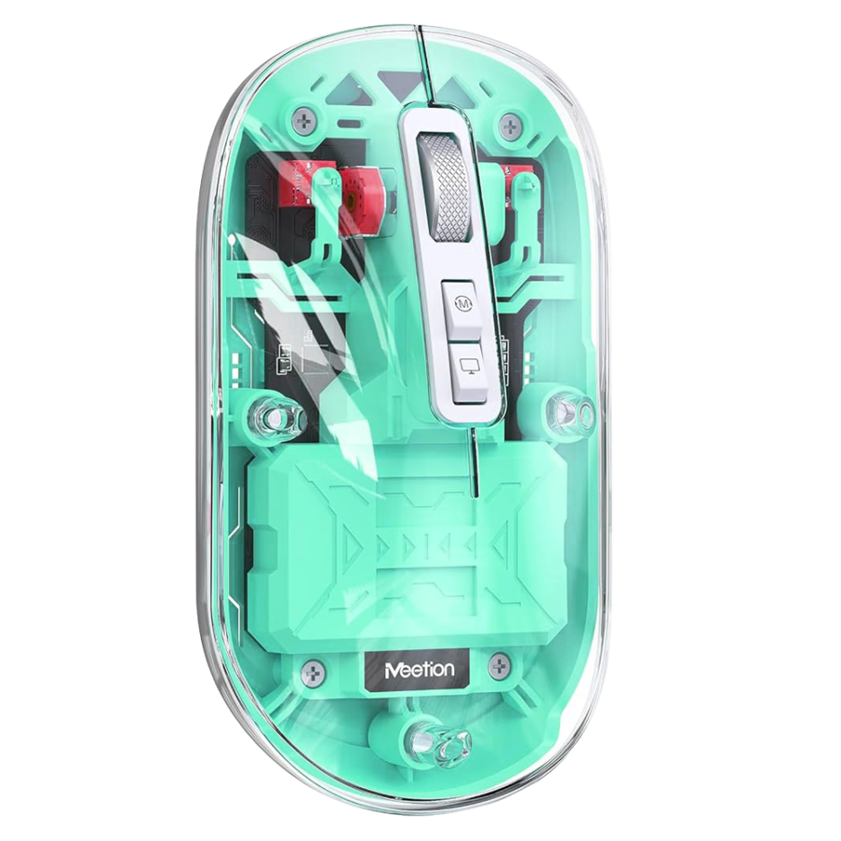 MOUSE MEETION BTM005 RECARGABLE 2400DPI CONEXION WIRELESS/BT COLOR GREEN