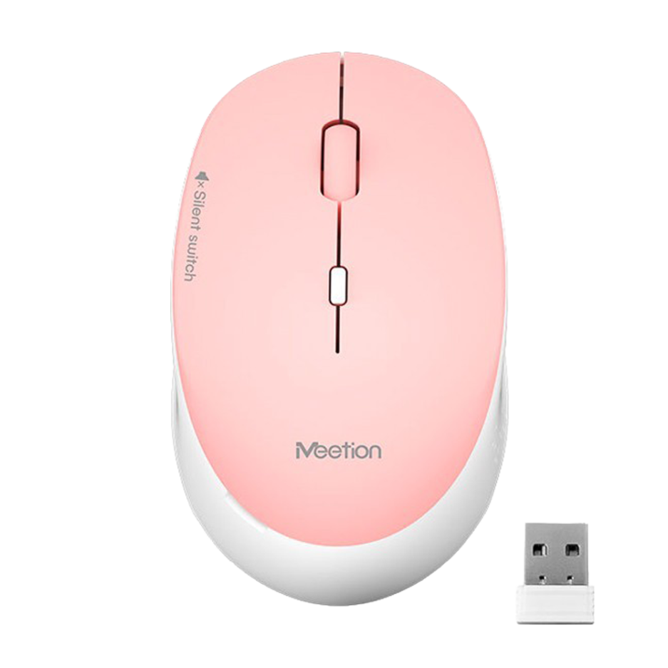 MOUSE MEETION MODELO: MT-R570 CONEXION WIRELLES COLOR PINK