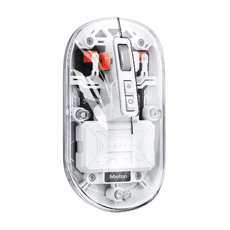 MOUSE MEETION BTM005 RECARGABLE 2400DPI CONEXION WIRELESS/BT COLOR WHITE