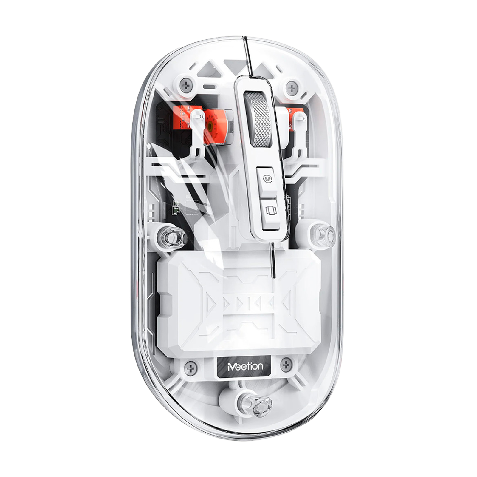 MOUSE MEETION BTM005 RECARGABLE 2400DPI CONEXION WIRELESS/BT COLOR WHITE (SKU: 6970344734500)