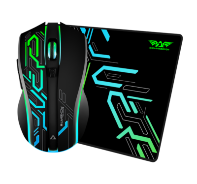 Mouse +mouse PAD Armaggeddon Neoglyph Mikoyan Foxbat-iii RGB 10000DPI Recargable 6BOTONES Programables Conexion Wireless Color Black