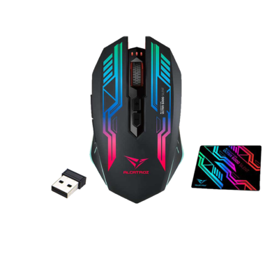Mouse +mouse PAD Alcatroz X-craft AIR Ultra 6000 Silent RGB 4800DPI Conexion Wireless Color Black
