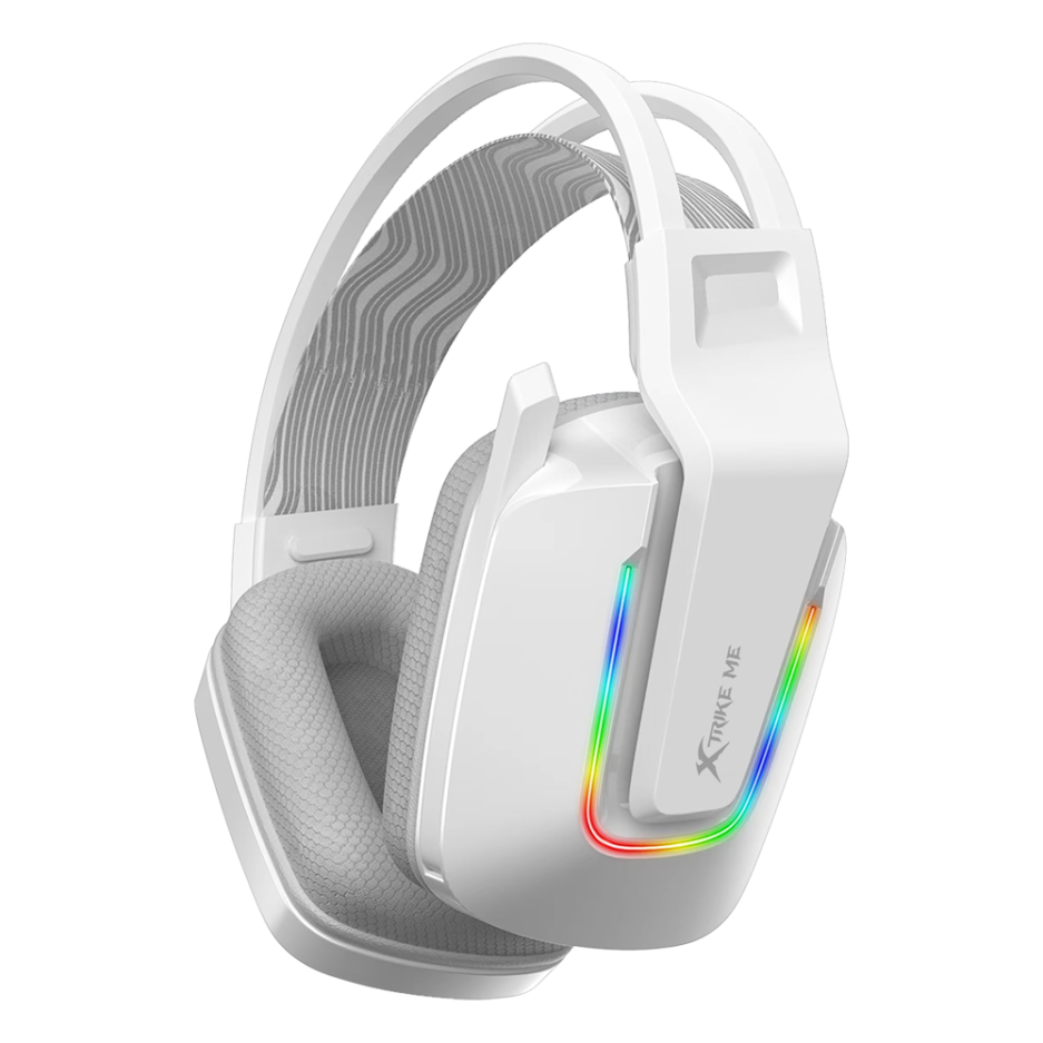 Headset Xtrike ME GH-712 WH Conexión USB/3.5MM Incluye Adaptador Color White RGB