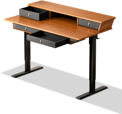 Mesa Potenzza SJZ01 22R DB06 Electrico Regulable en Altura 73 a 118CM /4 Cajones Incluye Controlador de 6 Botones Color Madera