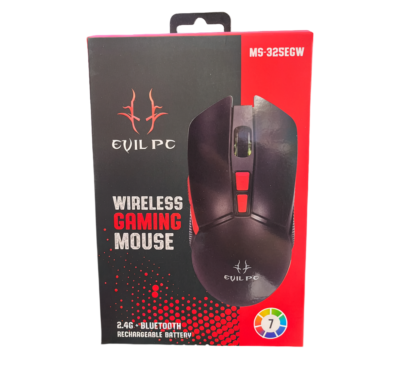 Mouse Evil PC MS-325GW 3200DPI RGB Conexion Bt/wireless Color Black
