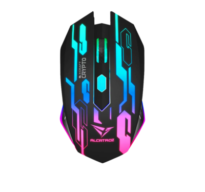 Mouse Alcatroz X Craft Crypto 2400DPI 7COLORES Conexión USB Color Black