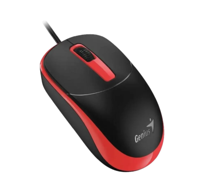 Mouse Genius DX-123 Conexion USB Color Black/red