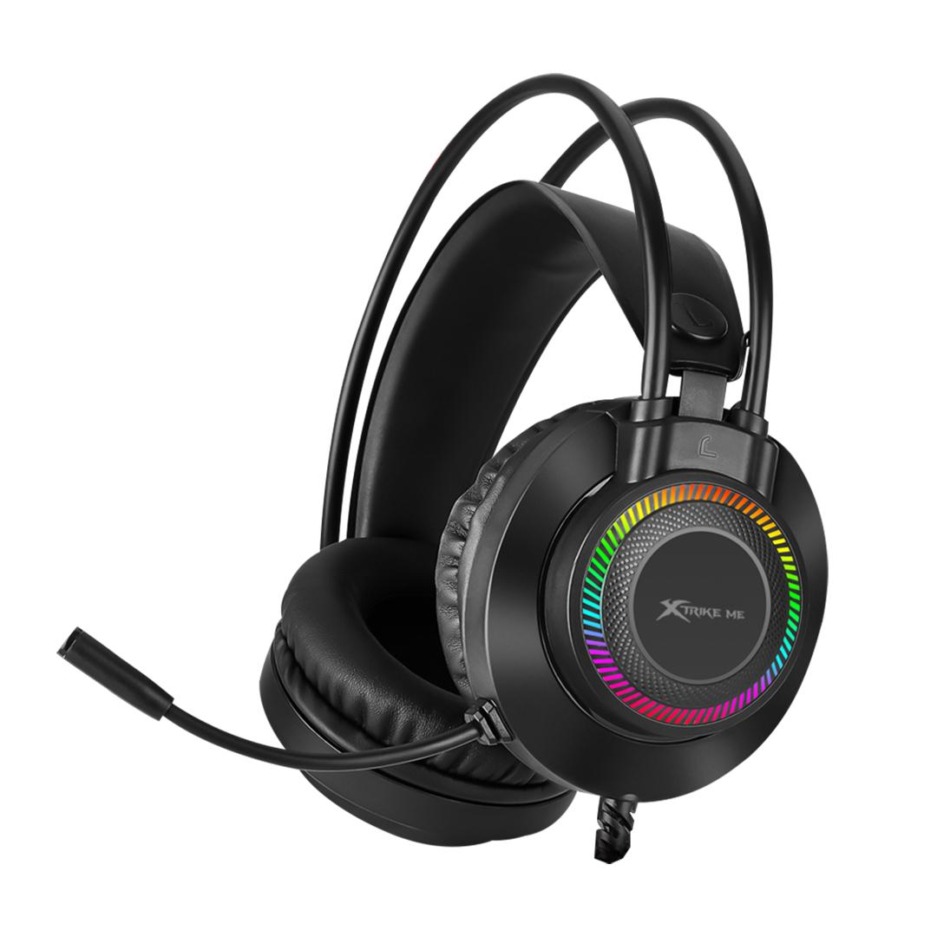 Headset Xtrike-Me Gaming GH-509 Flexible TGB 3.5MM+USB Color Black RGB