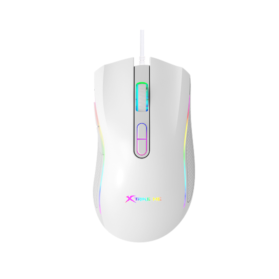 Mouse Xtrike ME GM-314 WH RGB 7200DPI Conexion USB Color White