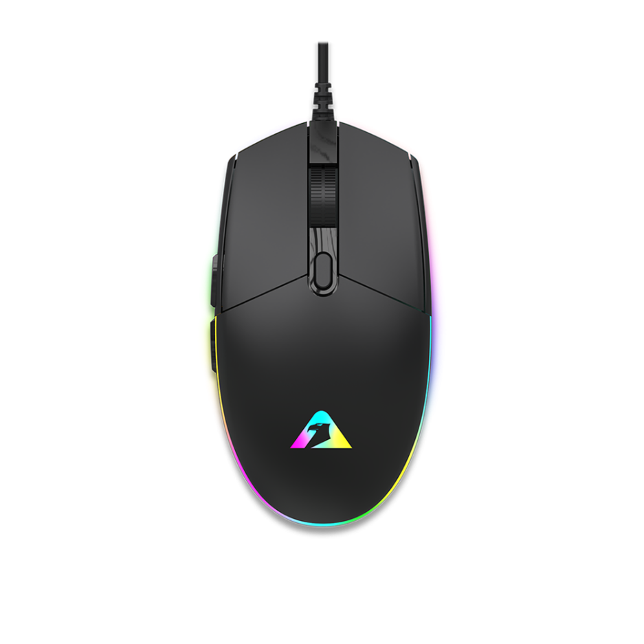 Mouse Armaggeddon Grumman Raven III RGB 12800 DPI 5BOTONES Conexion USB Color Black