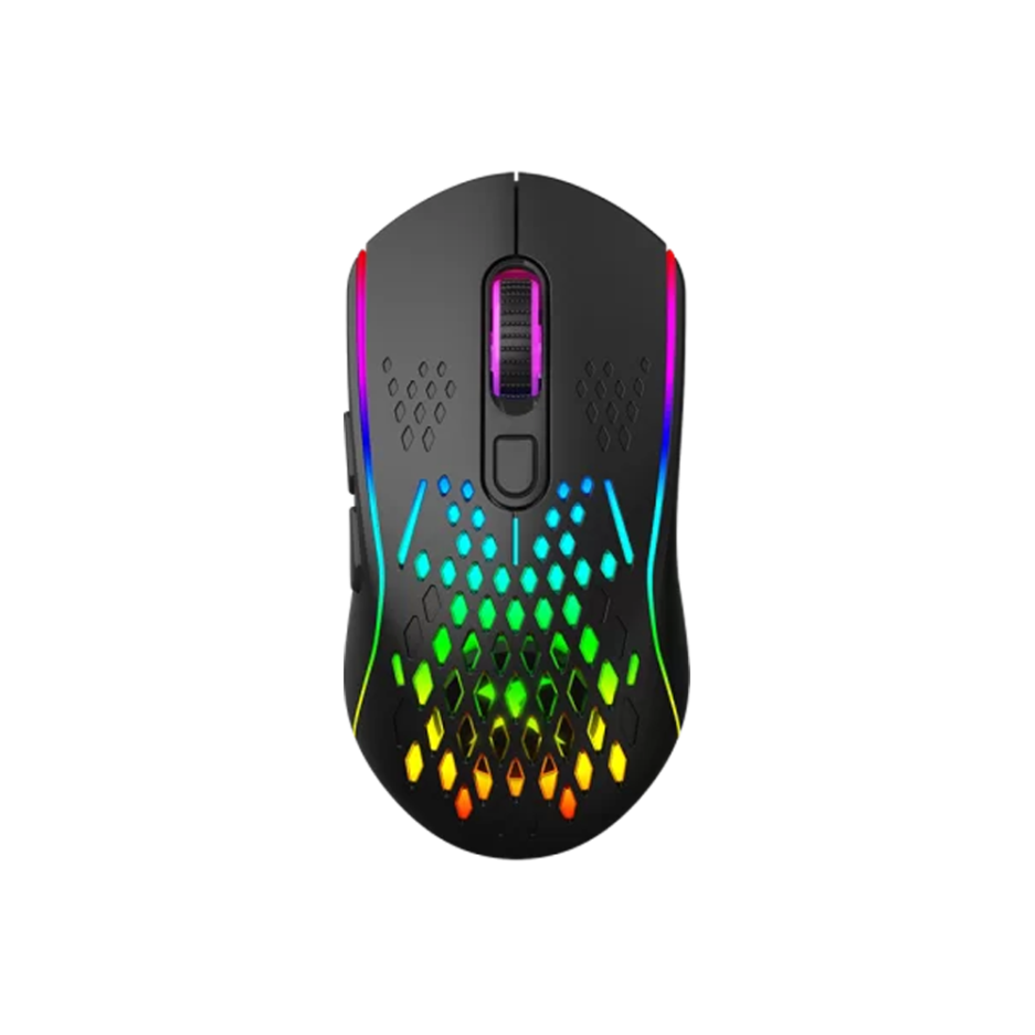 Mouse Xtrike ME GW-611 RGB 1600DPI Conexion Wireless/cable USB Color Black