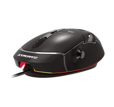 Mouse Gamemax GX10 5D Joystick RGB 10000DPI MAX Ajustable 11BOTONES Programables Conexion USB Color Black