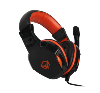 Headset Meetion HP010 Control Volumen Conexion Jack 3.5 Color Black/orange