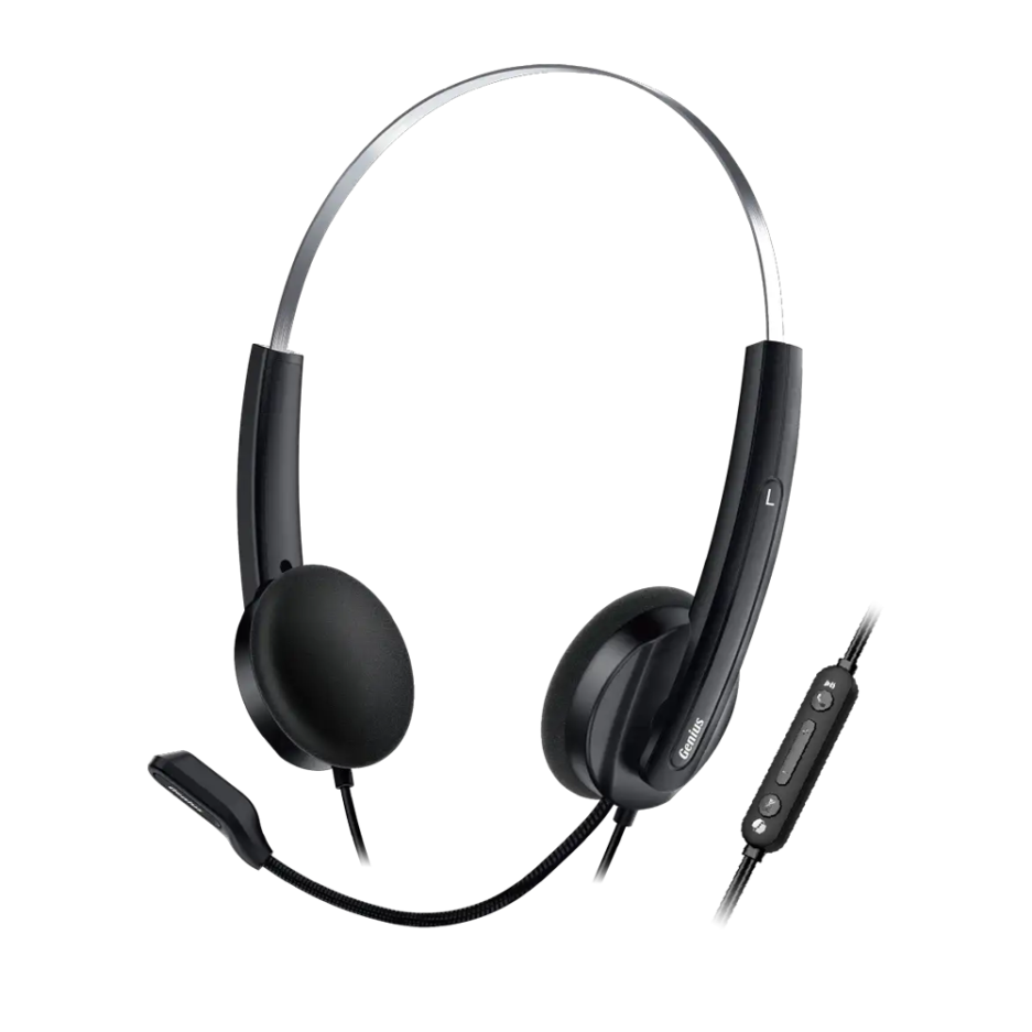 Headset Genius HS-220U Conexión USB Color Black
