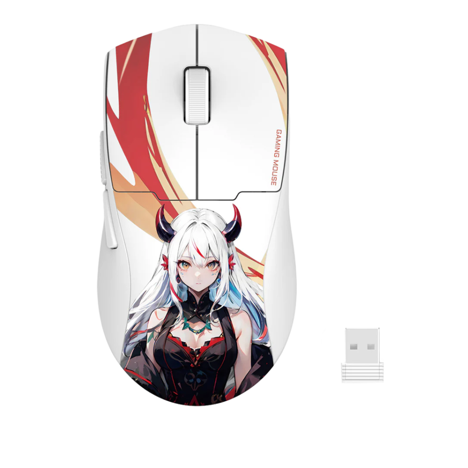 Mouse Redragon M918AKG-PRO K1NGMAX 26000DPI Conexion Bt/wireless/cable Color White