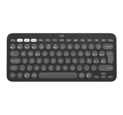 TECLADO LOGITECH PEBBLE KEYS 2 K380S CONEXION WIRELESS COLOR BLACK
