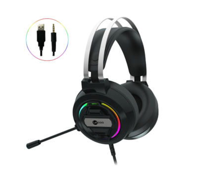 Headset Lenovo Lecoo Modelo: HT406 Conexión USB Color Black RGB