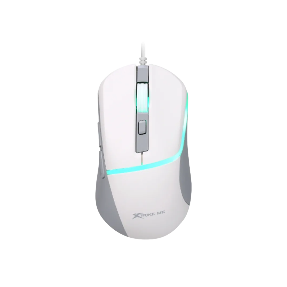 Mouse Xtrike ME GM-322 RGB 7200DPI Conexion USB Color White