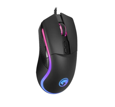 Mouse Marvo Scorpion M358 RGB 7200DPI 7BOTONES Programables Color Black