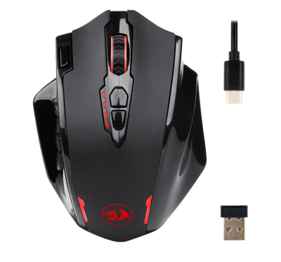 Mouse Redragon M913 Impact Elite 16000DPI 12BOTONES Programables RGB Conexión Wireless/cable Color Black