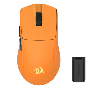 Mouse Redragon M916OB-ULT 30000DPI Conexion Bt/wireless/cable USB Color Naranja-bk