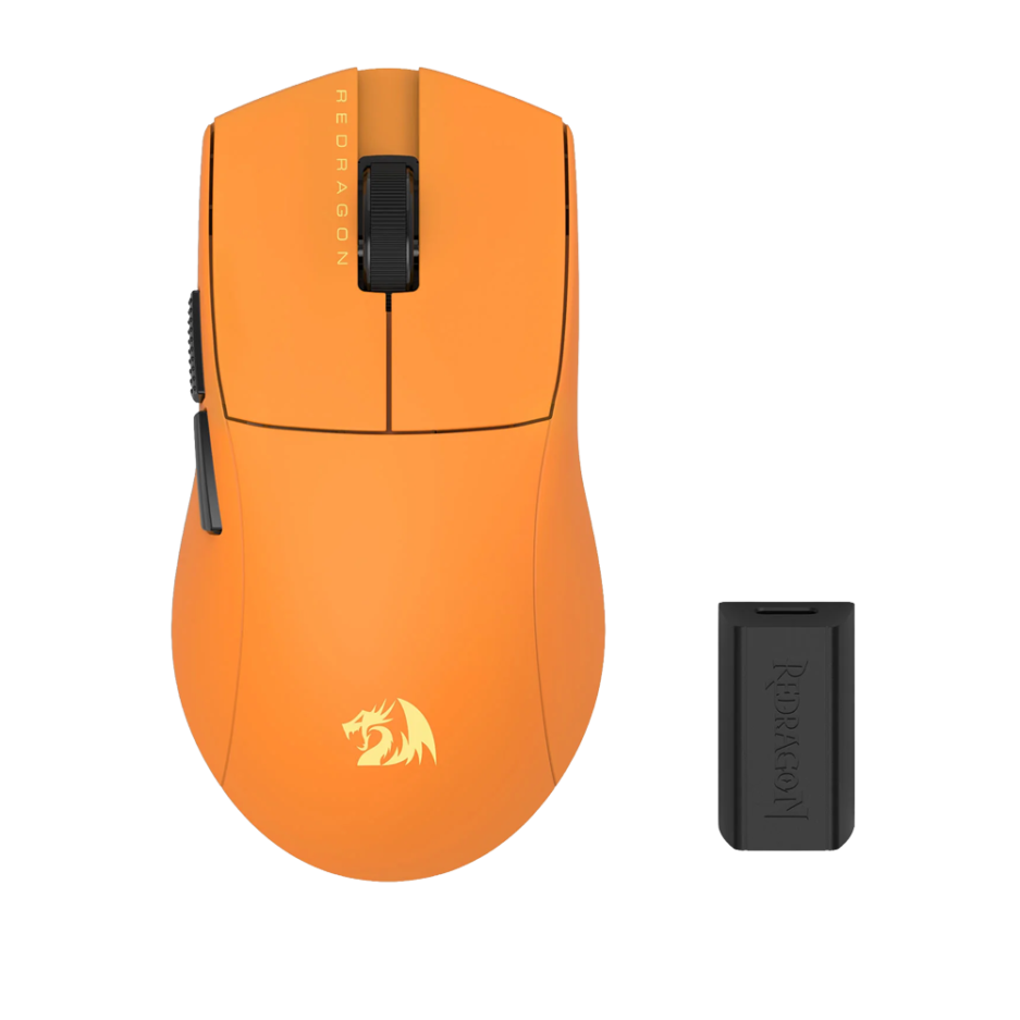 Mouse Redragon M916OB-ULT 30000DPI Conexion Bt/wireless/cable USB Color Naranja-bk