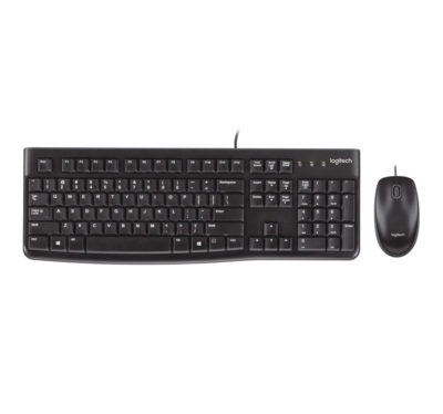 COMBO TECLADO+MOUSE LOGITECH MK120 CONEXION USB COLOR BLACK