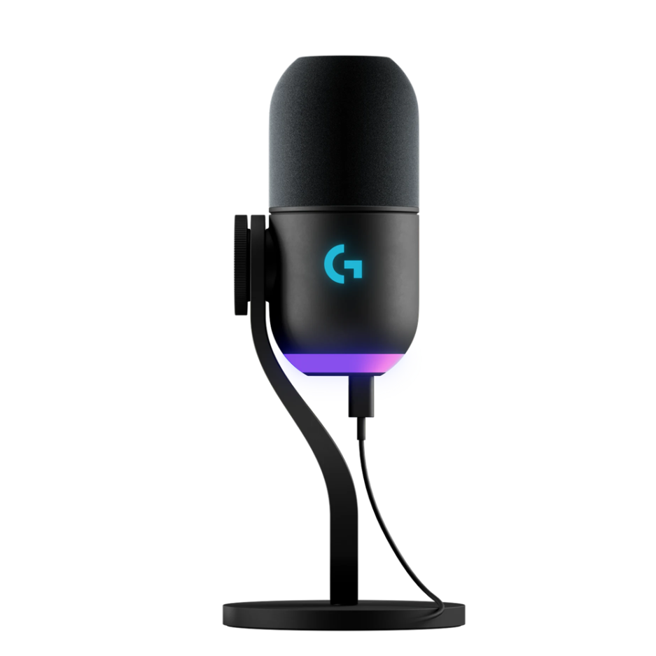 MICROFONO LOGITECH YETI GX RGB CANCELACION DE RUIDO CONEXION USB-C  COLOR BLACK