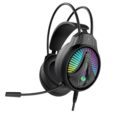 Headset Lenovo Lecoo HT407 Conexión USB Color Black RGB