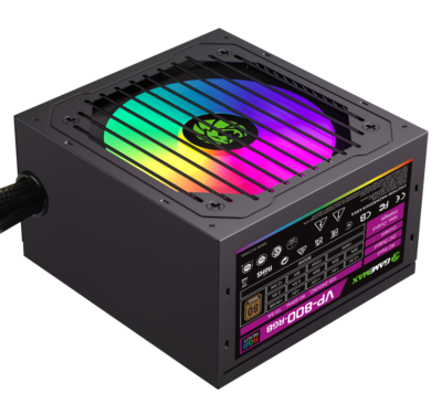 Fuente de Poder Gamemax VP-800W 80PLU Bronze Color Black RGB