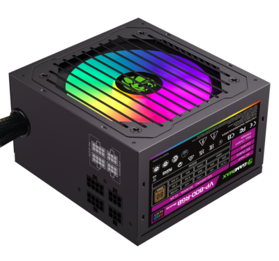 Fuente de Poder Gamemax Semi-Modular VP-800W 80 Plus Bronze RGB