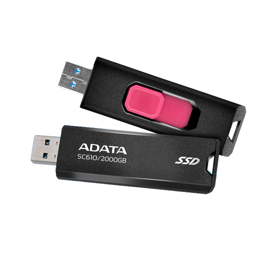 SSD Externo Adata 2TB SC610 Conexión USB 3.2 Compatible PS5 Xbox Series XS Color Black