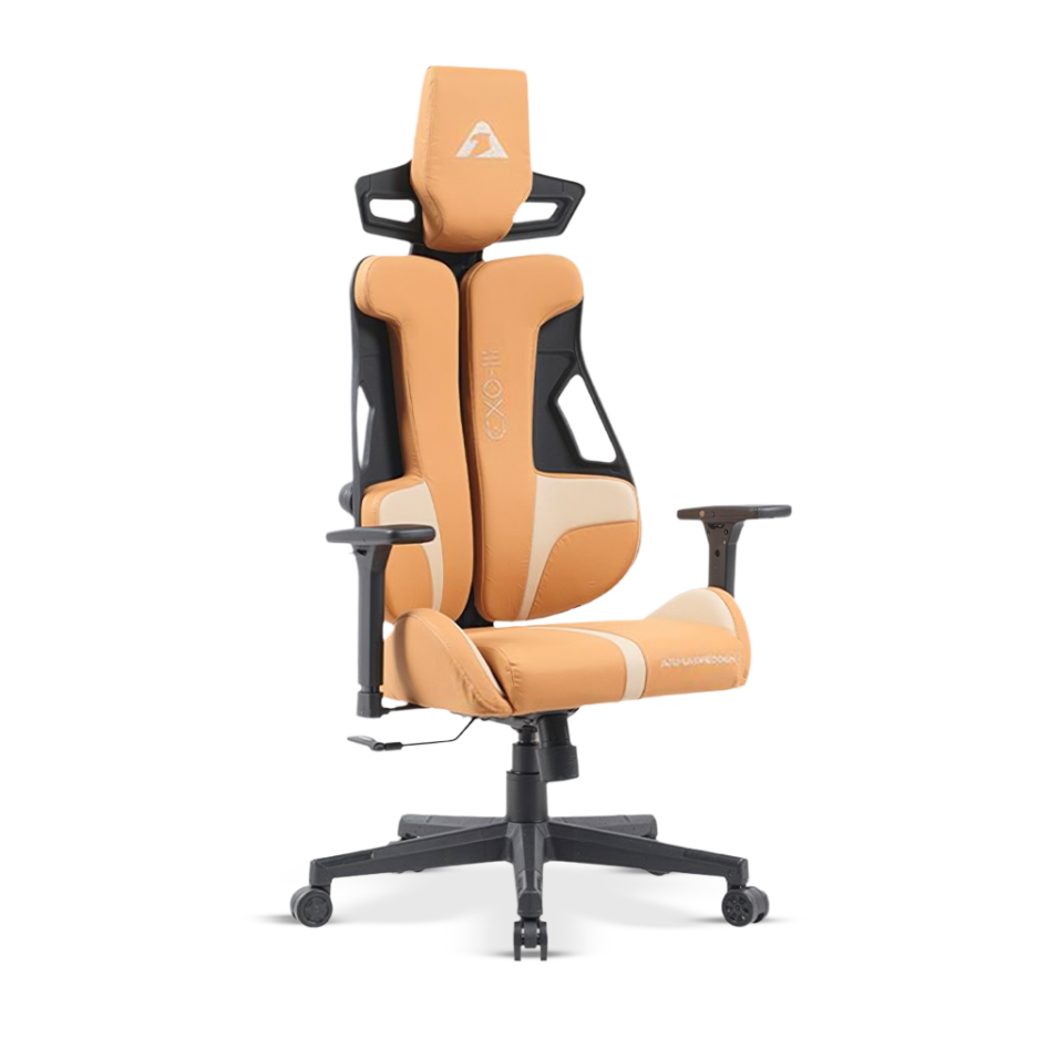 Silla Gaming Armaggeddon Exo-iii Diseño Ergonomico Reposabrazos Ajustables Respaldo Reclinable Color Honey