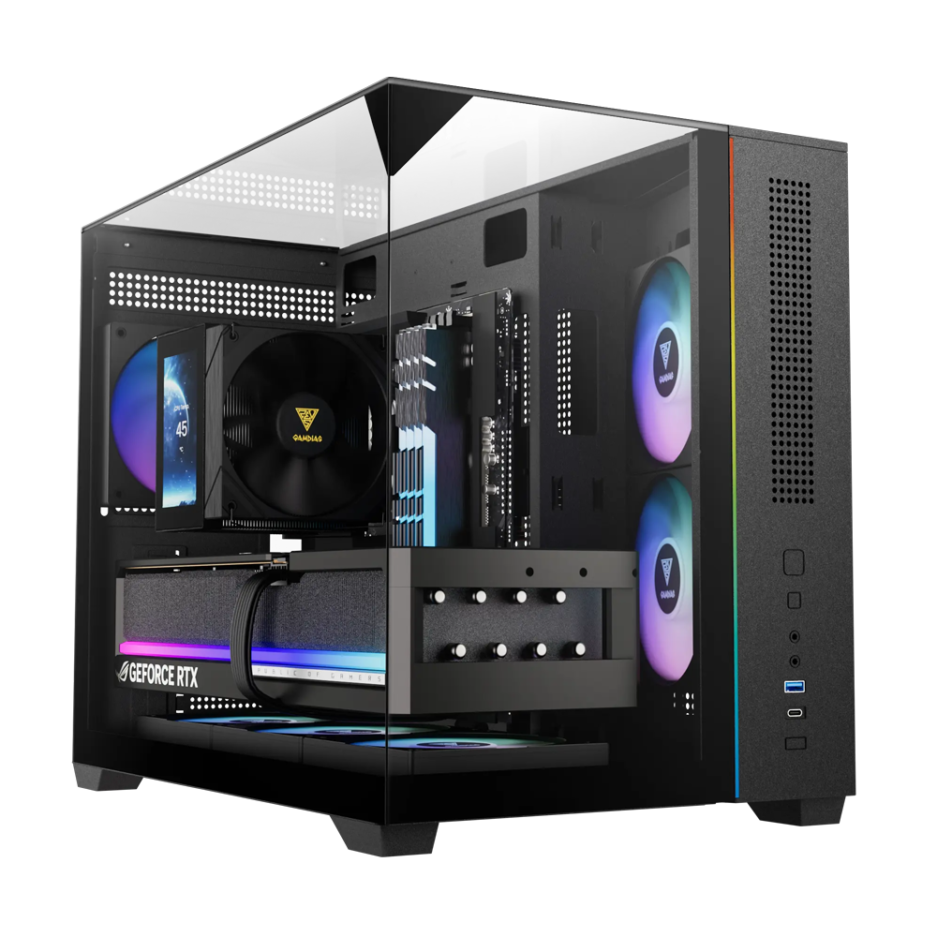 Case Gamdias Atlas M3M Micro ATX Color Black