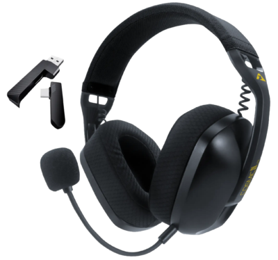 Headset Armaggeddon Cosmic III Lite Hasta 20 Horas USO Microfono Omnidireccional Conexion Bt/wireless/cable Usb-c Color Black